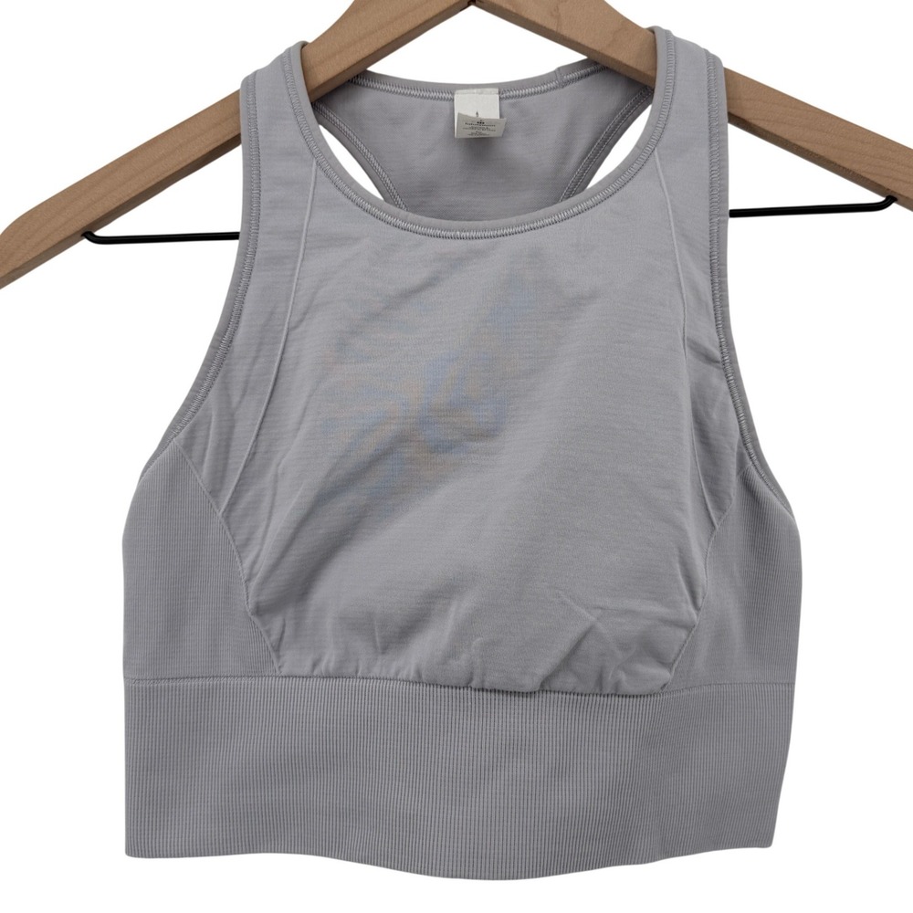 Lululemon Ebb to Train Sports Bra Medium Support C/D Cup Stargaze Gray Women 6